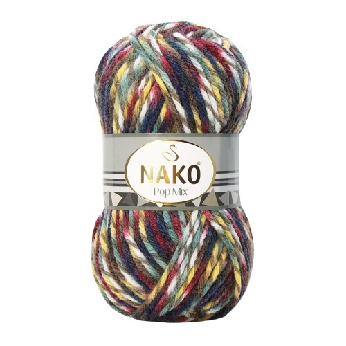 Włóczka Nako Pop Mix 86755 - żółty
