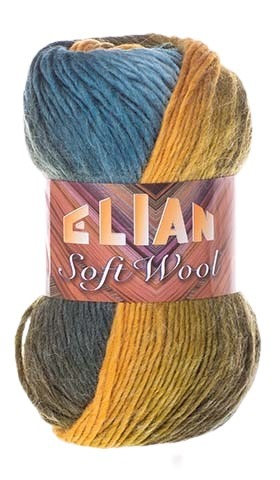 Pletacia priadza Soft Wool 576 - žltá