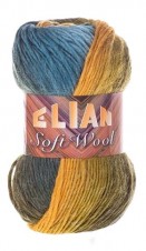 Pletací příze Elian Soft Wool 576 - žlutá