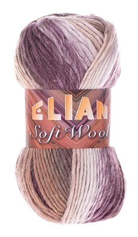 Příze Elian Soft Wool 792 - fialová