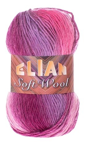 Pletací příze Elian Soft Wool 836 - růžová