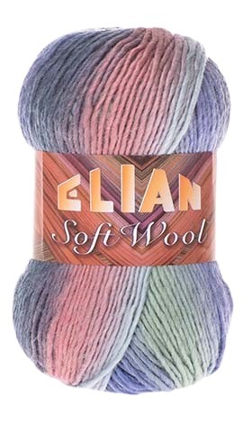Pletací příze Elian Soft Wool 949 - modrá