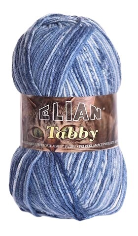 Knitting yarn Tabby 31892 - blue