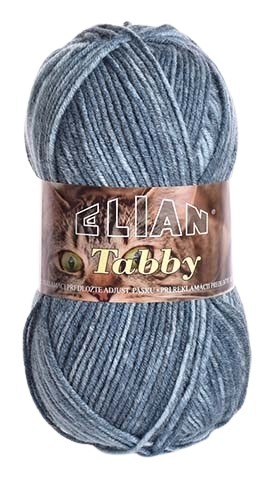Příze Elian Tabby 31893 - modrá