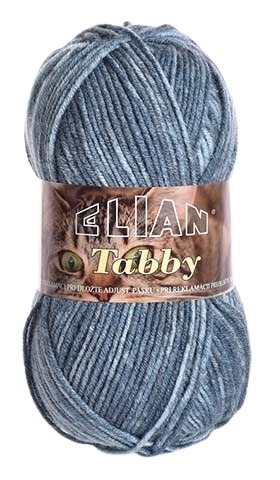 Strickgarn Tabby 31893 - blau