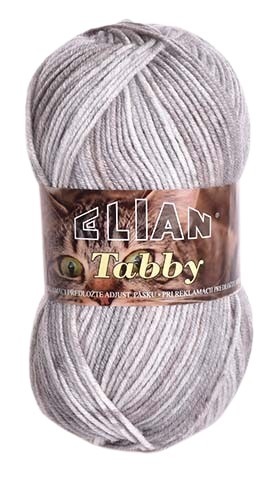 Příze Elian Tabby 31897 - šedá