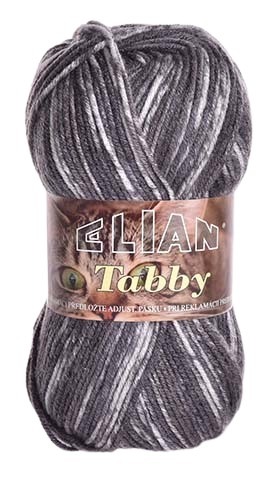 Příze Elian Tabby 31898 - šedá