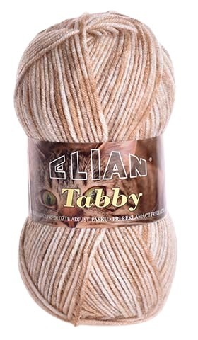 Příze Elian Tabby 31899  - hnědá
