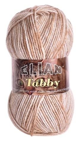 Pletací příze Elian Tabby 31899  - hnědá