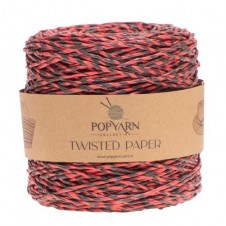 Papírová příze Twisted paper B508 - červená, 250g 255m