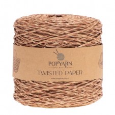 Papírová příze Twisted paper B509 - hnědá, 250g 255m