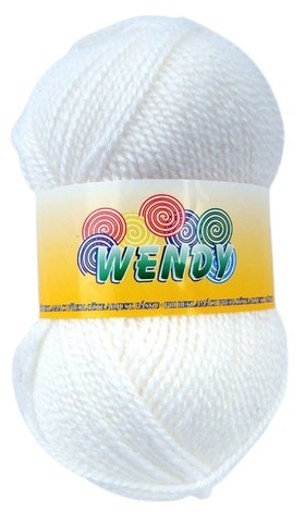 Knitting yarn Wendy 208 - white