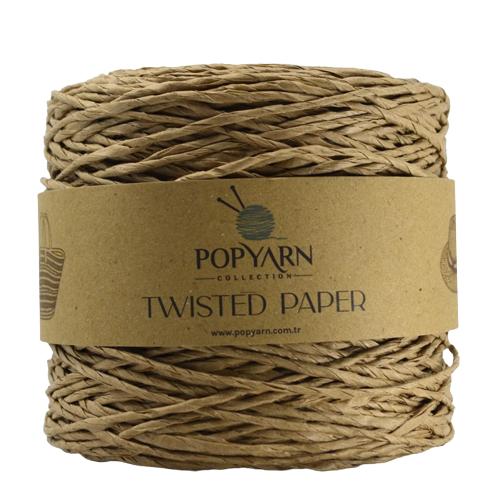 Przędza papierowa Twisted paper B503 - beżowy, 255m 250g