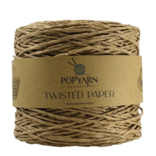 Paper yarn Twisted paper B503 - beige, 250g 255m 