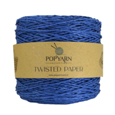 Fil de papierTwisted paper B532 - bleu, 250g 255m  