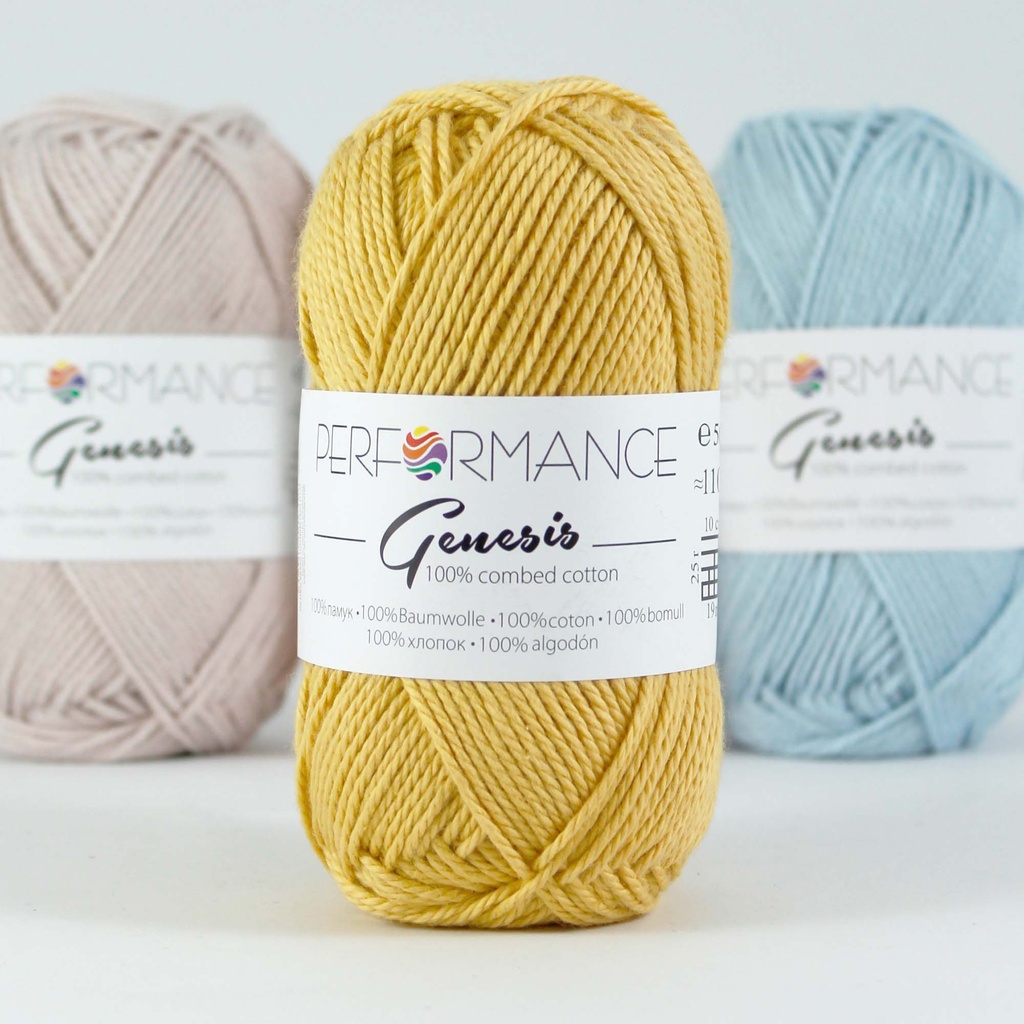 Bavlněná příze Genesis 2060 - žlutá 50g 110m - Genesis 2060 