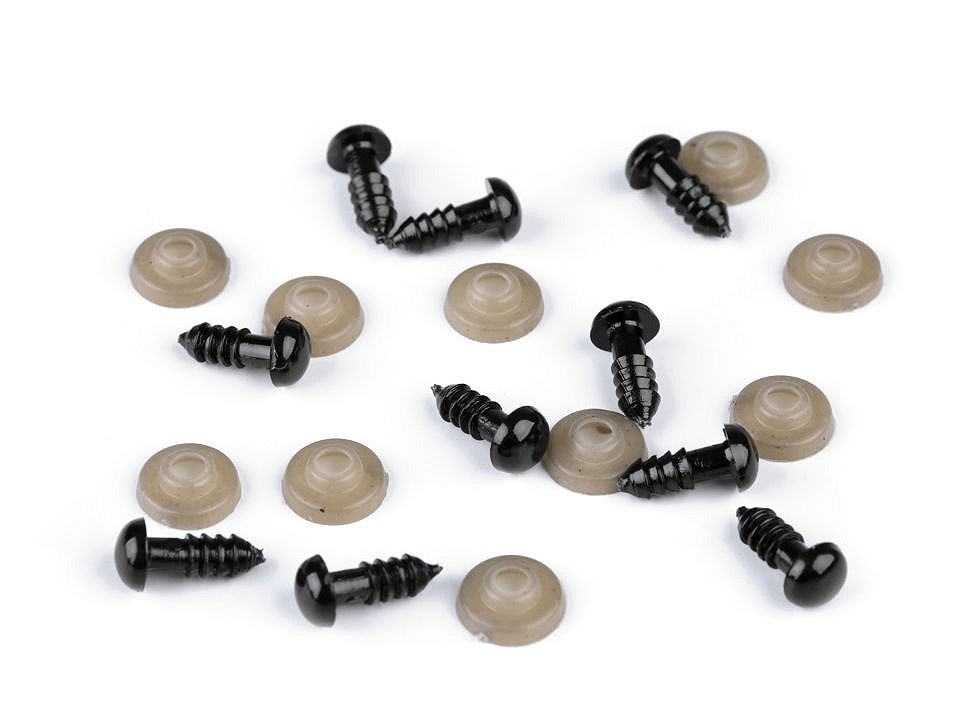 Safety eyes ⌀10 mm black 2pcs