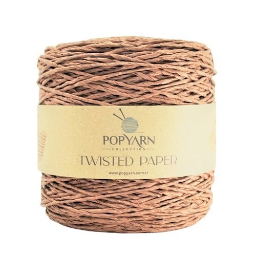 Papírová příze Twisted paper B511o - oranžová světlá, 250g 255m