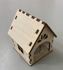 Wooden candle house