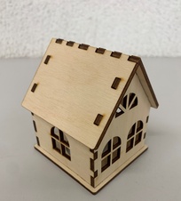 Wooden candle house