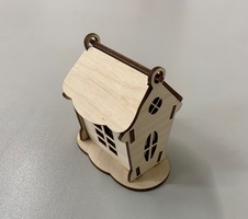 Wooden surprise house