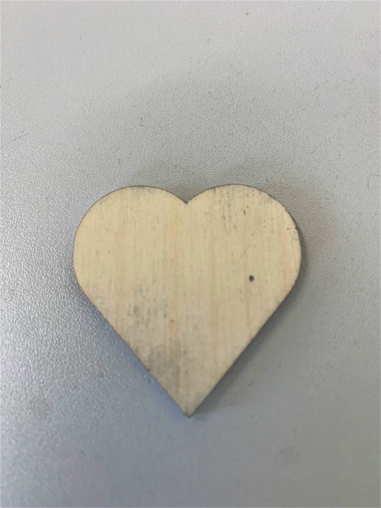 Wooden decoration - heart