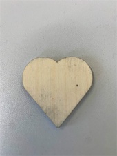 Wooden decoration - heart