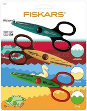 A set of children's shaped scissors with patterns of marshes and swamps - Sada dětských tvarových nůžek vzory močálů a bažin