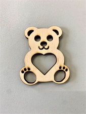 Wooden decoration - bear