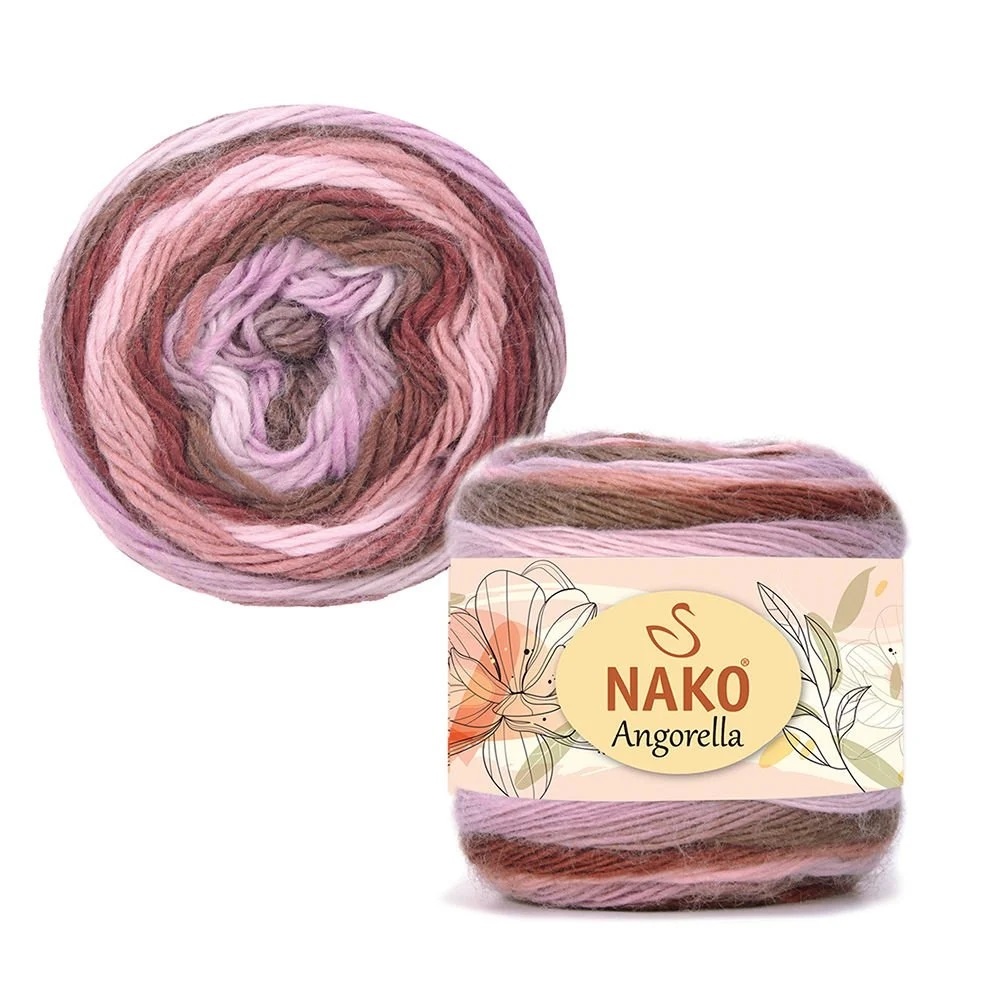 Priadza Nako Angorella 87532 - růžovohnědá - Angorella 87532