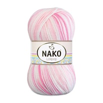Pletací příze Nako Lolipop 80430 - růžovobílá