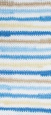 Fil à tricoter Nako Lolipop 80435 - bleu-marron