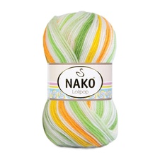 Włoczka Lolipop 80437 - zielono-pomarańczowy
