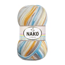 Fil à tricoter Nako Lolipop 80439 - brun orangé