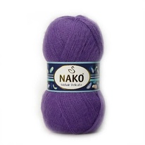Pletací příze Nako Mohair Delicate 6118 - fialová