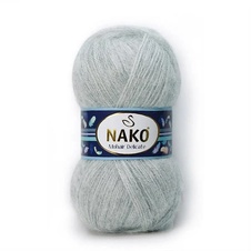 Pletací příze Nako Mohair Delicate 2549 - šedá