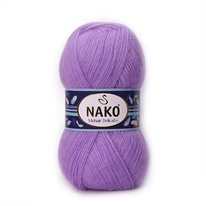 Pletací příze Nako Mohair Delicate 6135 - fialová