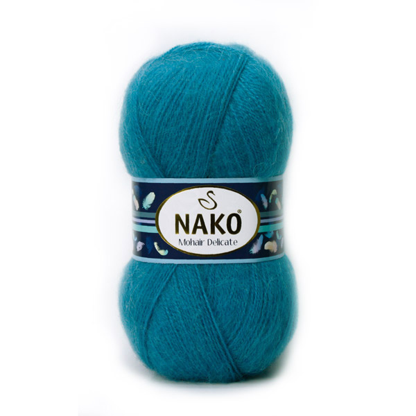 Fil à tricoter Nako Mohair Delicate 6123 - bleu