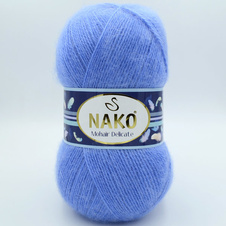 Fil à tricoter Nako Mohair Delicate 6120 - bleu