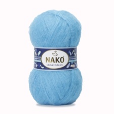 Fil à tricoter Nako Mohair Delicate 6134 - bleu