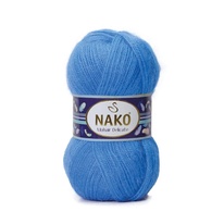 Pletací příze Nako Mohair Delicate 6121 - modrá
