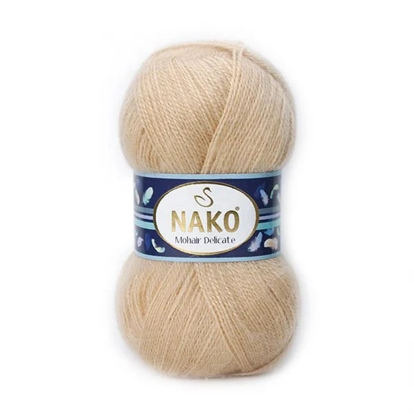 Pletací příze Nako Mohair Delicate 6104 - béžová