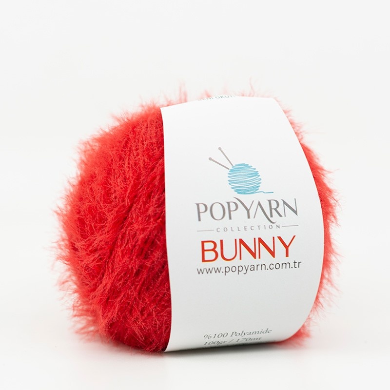 Příze Bunny B02 - červená, 100g 170m