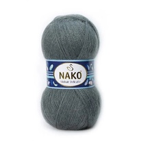Fil à tricoter Nako Mohair Delicate 194 - gris