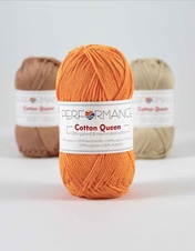 Bavlněná příze Cotton Queen 2082- oranžová 50g 125m