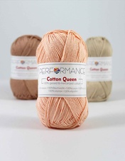 Bavlněná příze Cotton Queen 2073 - oranžová 50g 125m
