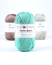 Bavlněná příze Cotton Queen 2214 - modrá aqua 50g 125m