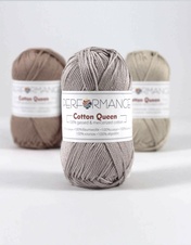 Fil au crochet Cotton Queen 2041 - gris 50g 125m