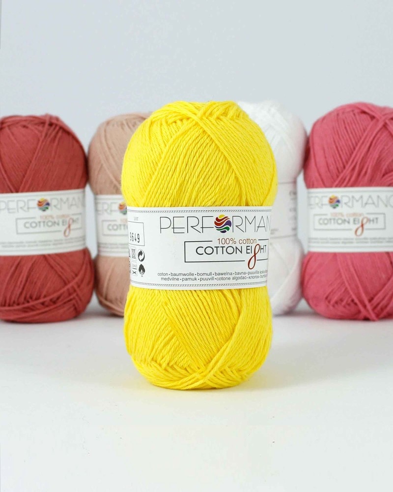 Cotton Eight 1040 - żółty 50g 175m