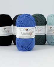 Bavlnená priadza Cotton Eight 1110 - modrá 50g 175m